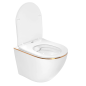 SET WC + BIDET CARLOS BIANCO ORO