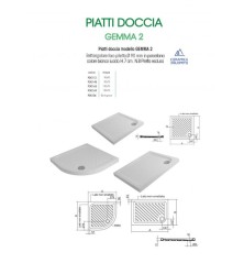 Piatto Doccia ceramica antiscivolo