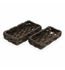 Set di Cestini Versa Marrone (11 x 4 x 20 cm) (2 pcs)