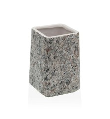 Portaspazzolini Grigio Ceramica 7 x 10 x 7 cm