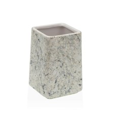 Portaspazzolini Versa Grigio Ceramica 7 x 10 x 7 cm