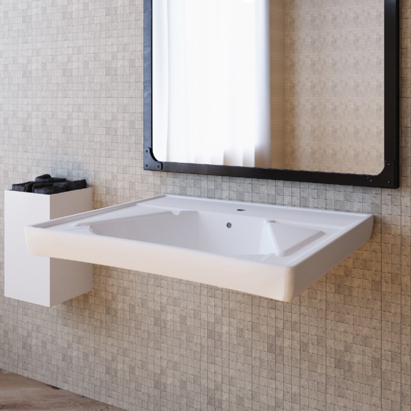 Lavabo per disabili in ceramica