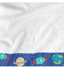 Set di asciugamani HappyFriday Mr Fox Space Rocket Multicolore 2 Pezzi