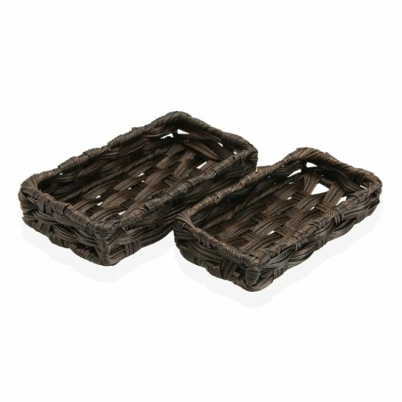 Set di Cestini Versa Marrone (11 x 4 x 20 cm) (2 pcs)