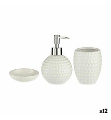 Set da Bagno Bianco Ceramica (12 Unità)