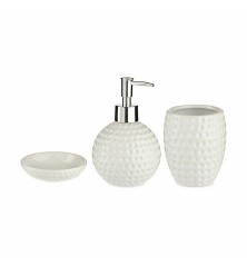 Set da Bagno Bianco Ceramica (12 Unità)