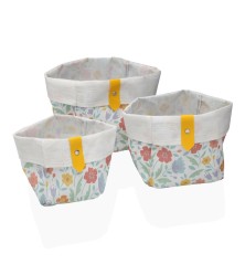 Set di Cestini Versa Flandes 14 x 14 x 14 cm