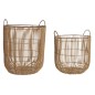 Set di Cestini DKD Home Decor Rattan (40 x 40 x 51,5 cm)