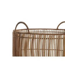 Set di Cestini DKD Home Decor Rattan (40 x 40 x 51,5 cm)