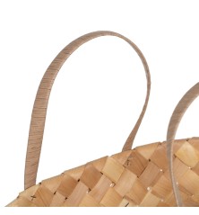 Set di Cestini Naturale Legno 50 x 22 x 28 cm (2 Unità)