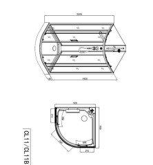 Cabina Idromassaggio Dalas 90x90x210