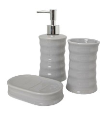 Set da Bagno Onde Ceramica (3 pcs)