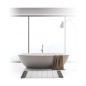 Tappeto da bagno Grigio Cotone 50 x 75 cm