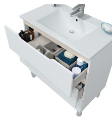 Mobile Bagno Alka da terra con lavabo 80cm