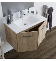 Mobile Bagno Brums con lavabo e specchio e modelli 80cm