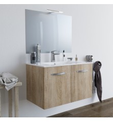 Mobile Bagno Brums con lavabo e specchio e modelli 80cm