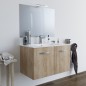 Mobile Bagno Brums con lavabo e specchio e modelli 80cm