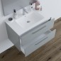 Mobile o Composizione bagno Daphne grigio 2 modelli 80cm