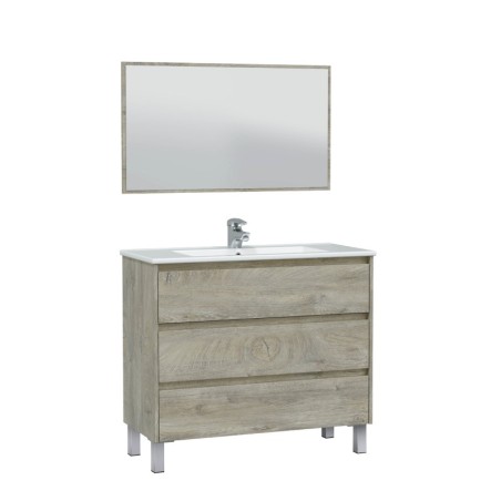 Mobile Bagno da terra rovere 2 modelli 100cm