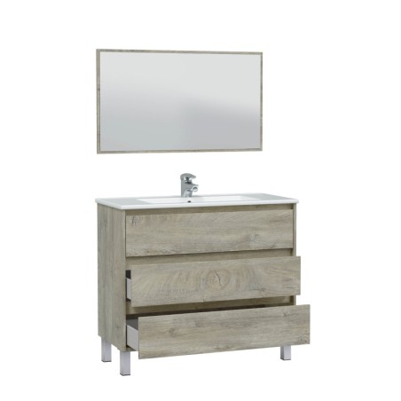 Mobile Bagno da terra rovere 2 modelli 100cm