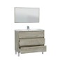 Mobile Bagno da terra rovere 2 modelli 100cm