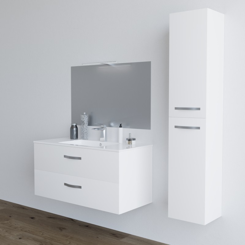 Composizione Bagno Lindas con colonna 100cm