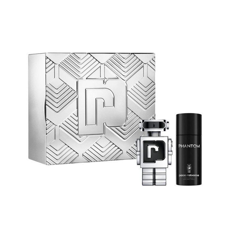 Cofanetto Profumo Uomo Paco Rabanne Phantom EDT 2 Pezzi