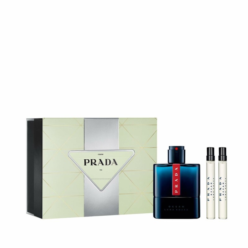 Cofanetto Profumo Uomo Prada EDT Luna Rossa Ocean 3 Pezzi