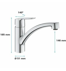 Rubinetto Monocomando Grohe 31 lavello