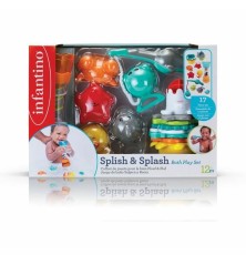 Set di Giocattoli per il Bagno Infantino Bath Set 17 Pezzi acquatico