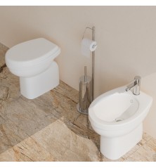 Set Wc e Bidet Venice a terra in ceramica