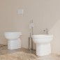 Set Wc e Bidet Venice a terra in ceramica