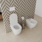 Set Wc e Bidet Fracis a terra in ceramica