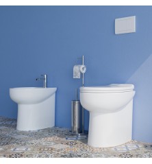 Set Wc e Bidet Milan a terra filomuro