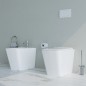 Set Wc e Bidet Cubo a terra filomuro