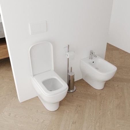 Set Wc e Bidet Steph a terra in ceramica