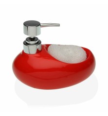 Dispenser di Sapone Rosso Ceramica (16,5 x 16 x 10,5 cm)