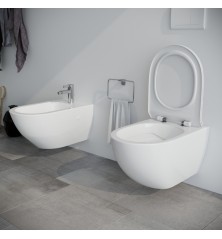 Set Wc e Bidet Fass sospesi in ceramica