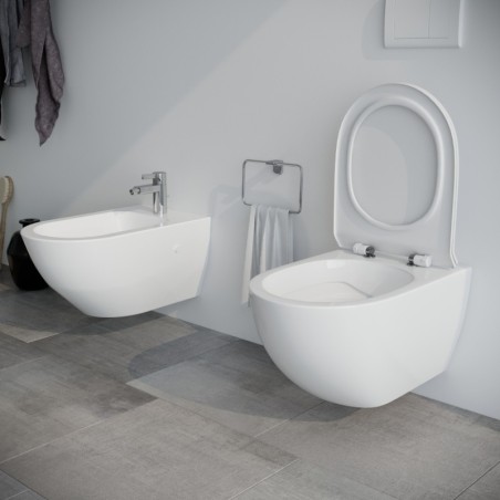 Set Wc e Bidet Fass sospesi in ceramica