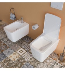 Set Wc e Bidet Cubo sospesi