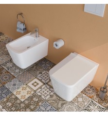 Set Wc e Bidet Cubo sospesi