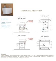 Set Wc e Bidet Cubo sospesi