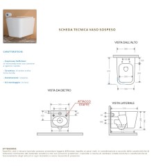 Set Wc e Bidet Cubo sospesi