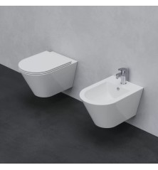 Set Wc e Bidet Azul sospesi filomuro