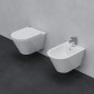 Set Wc e Bidet Azul sospesi filomuro