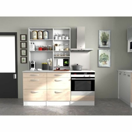 Mobile da cucina 1 porta rovere chiaro rettangolare lungo