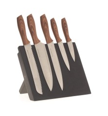 Set di Coltelli da Cucina con Supporto 5five (32 x 23,2 x 19 cm)