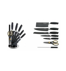 Set di Coltelli da Cucina con Supporto Royalty Line Nero