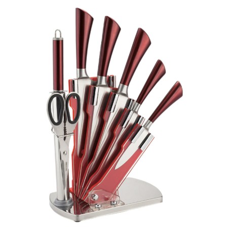 Set di Coltelli da Cucina con Supporto Royalty Line Acciaio