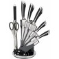 Set di Coltelli da Cucina con Supporto Royalty Line Argentato Acciaio inossidabile 15 x 15 x 35 cm